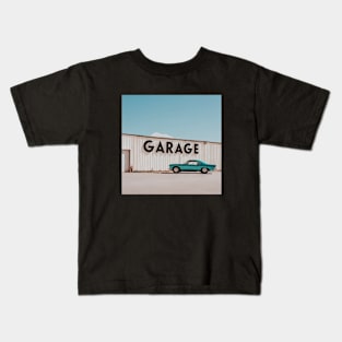 retro pastel garage classic car Kids T-Shirt